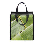 Coconut Leaf Print Insulated Lunch Tote