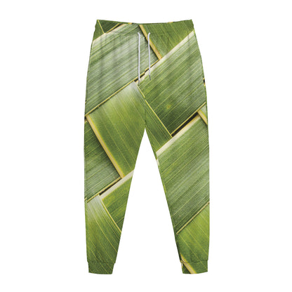 Coconut Leaf Print Jogger Pants