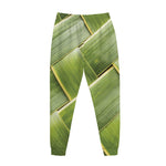 Coconut Leaf Print Jogger Pants