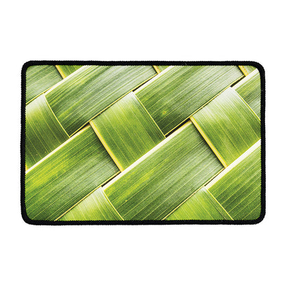 Coconut Leaf Print Kitchen Mat