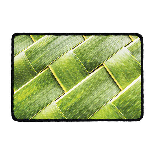 Coconut Leaf Print Kitchen Mat