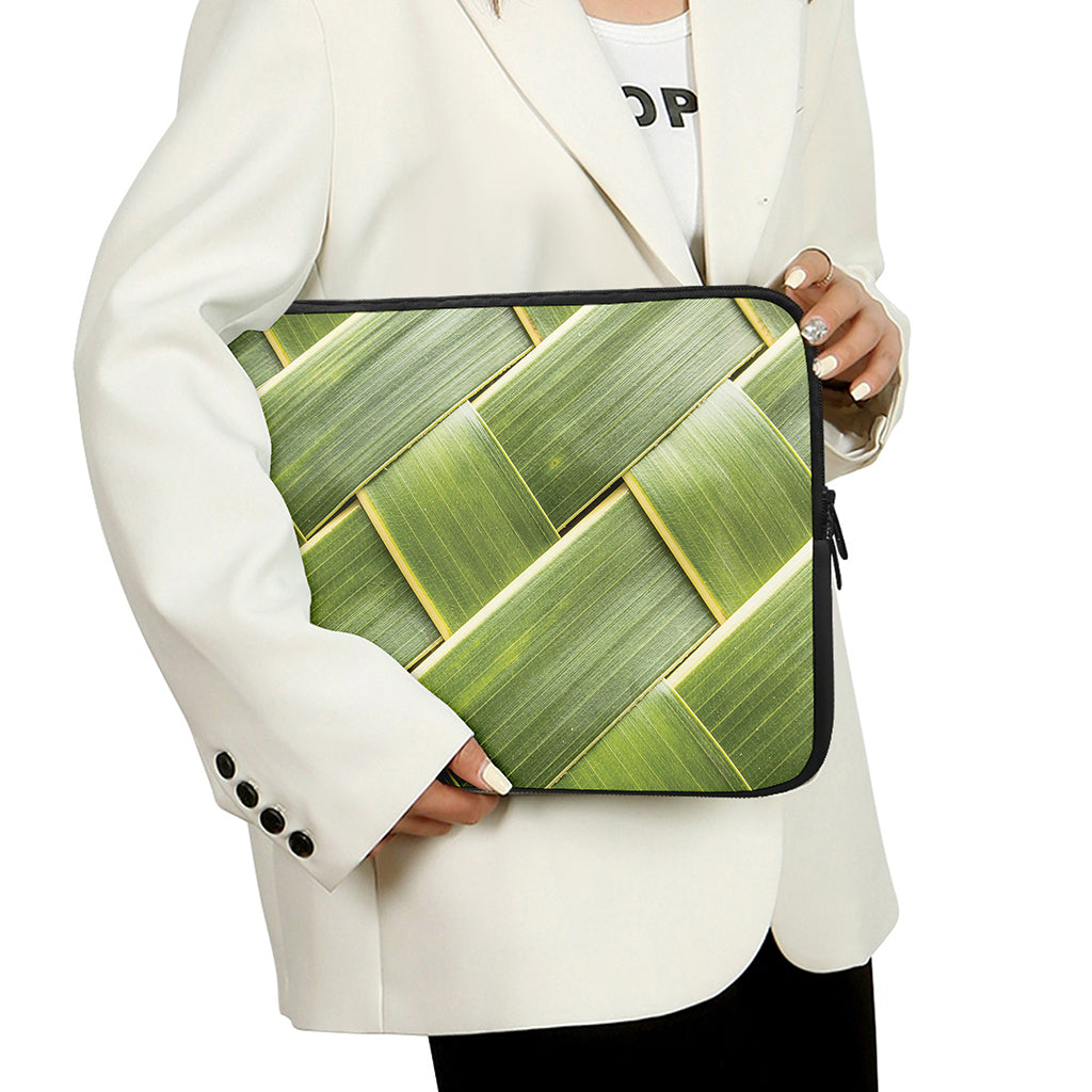 Coconut Leaf Print Laptop Sleeve