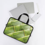 Coconut Leaf Print Laptop Sleeve With Handle