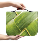 Coconut Leaf Print Leather Bible Cover