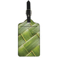 Coconut Leaf Print Luggage Tag