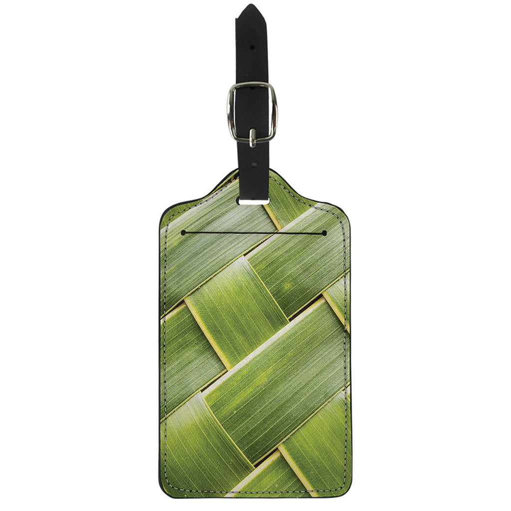 Coconut Leaf Print Luggage Tag