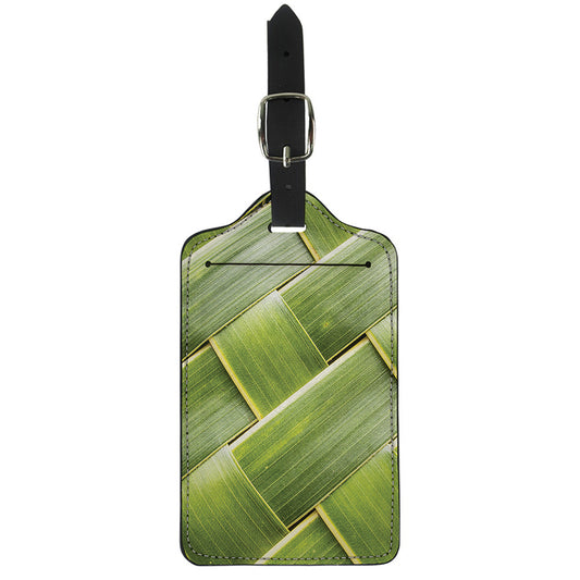 Coconut Leaf Print Luggage Tag