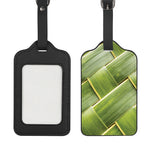Coconut Leaf Print Luggage Tag