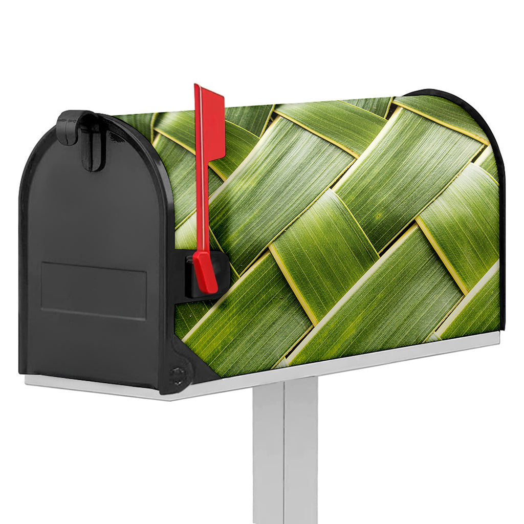 Coconut Leaf Print Mailbox Cover