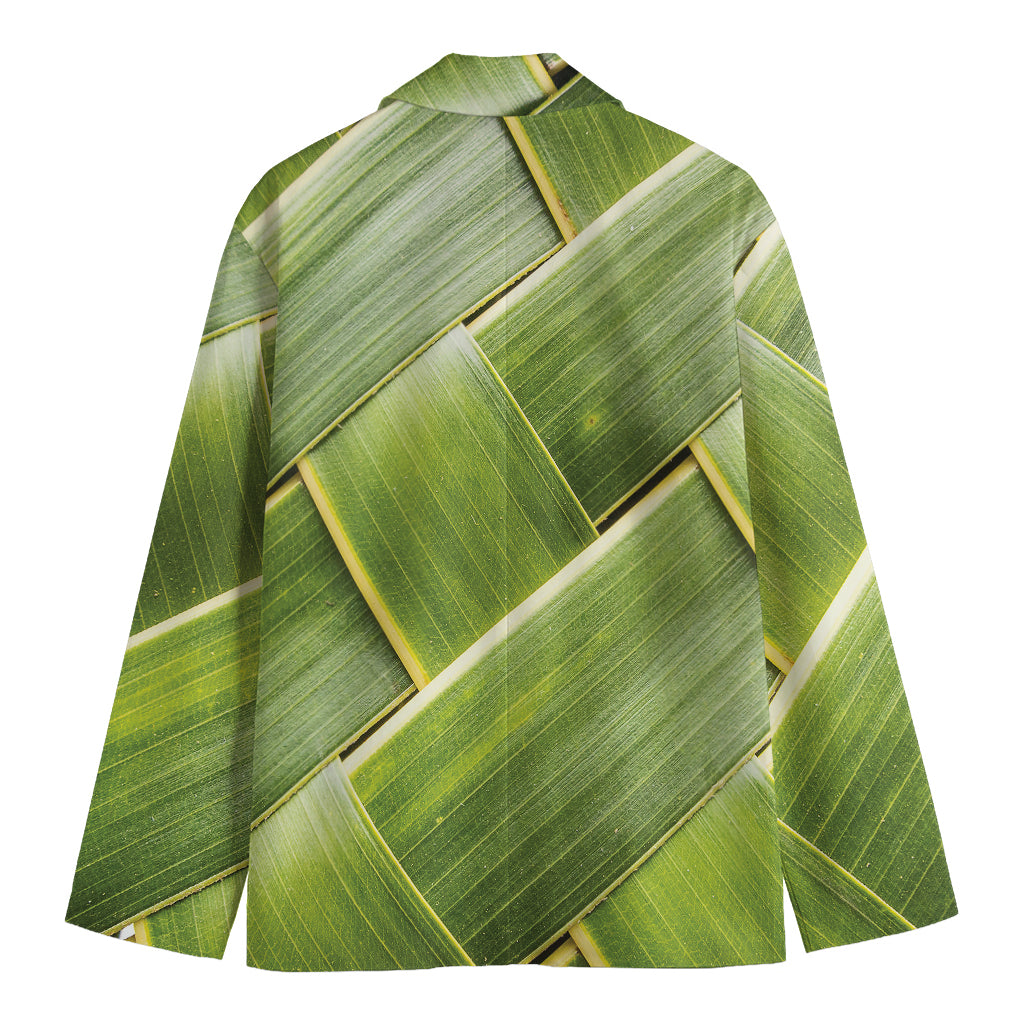 Coconut Leaf Print Men's Blazer