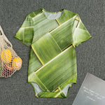 Coconut Leaf Print Men's Bodysuit