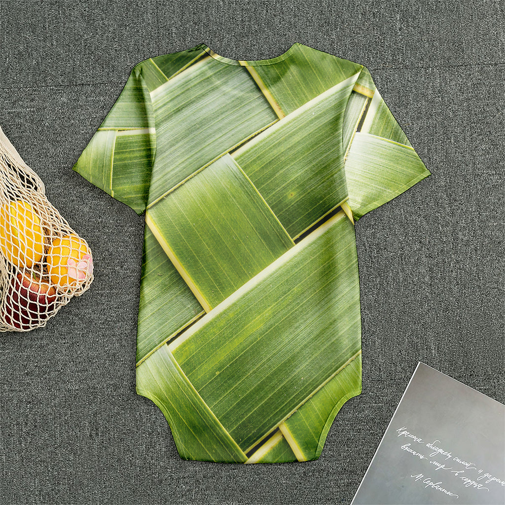 Coconut Leaf Print Men's Bodysuit
