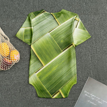 Coconut Leaf Print Men's Bodysuit