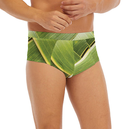 Coconut Leaf Print Men's Briefs