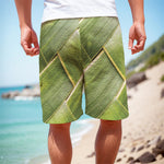 Coconut Leaf Print Men's Cargo Shorts