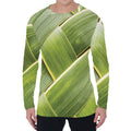 Coconut Leaf Print Men's Long Sleeve T-Shirt