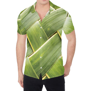 Coconut Leaf Print Men's Shirt