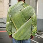 Coconut Leaf Print Men's Shirt Jacket