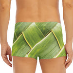 Coconut Leaf Print Men's Short Boxer Briefs