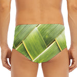 Coconut Leaf Print Men's Triangle Swim Briefs