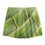 Coconut Leaf Print Mesh Shorts