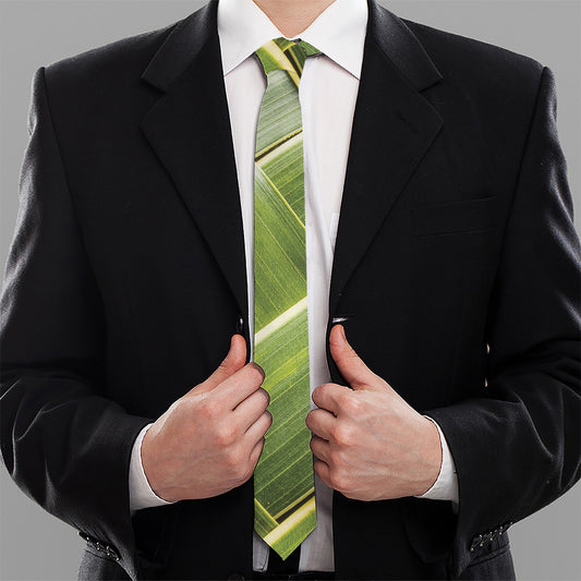 Coconut Leaf Print Necktie