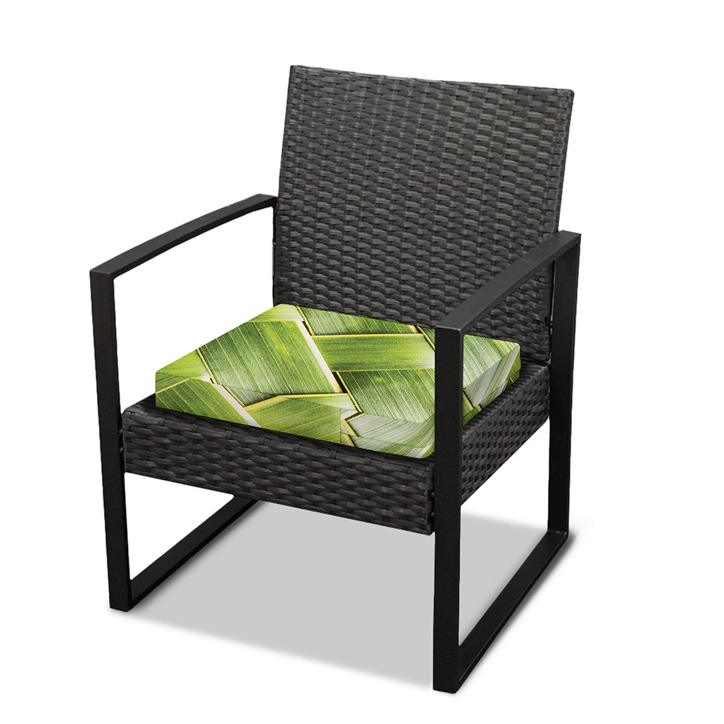 Coconut Leaf Print Outdoor Seat Cushion Cover