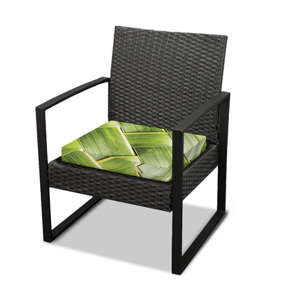 Coconut Leaf Print Outdoor Seat Cushion Cover