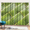 Coconut Leaf Print Pencil Pleat Curtains