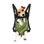 Coconut Leaf Print Pet Carrier Backpack