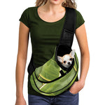 Coconut Leaf Print Pet Sling Carrier