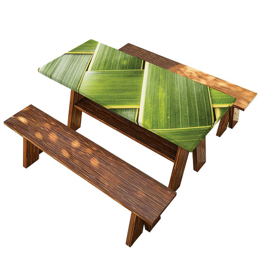 Coconut Leaf Print Picnic Table Cover