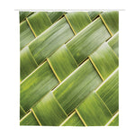 Coconut Leaf Print Polyester Shower Curtain