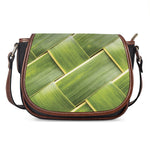 Coconut Leaf Print Saddle Bag