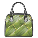 Coconut Leaf Print Shoulder Handbag