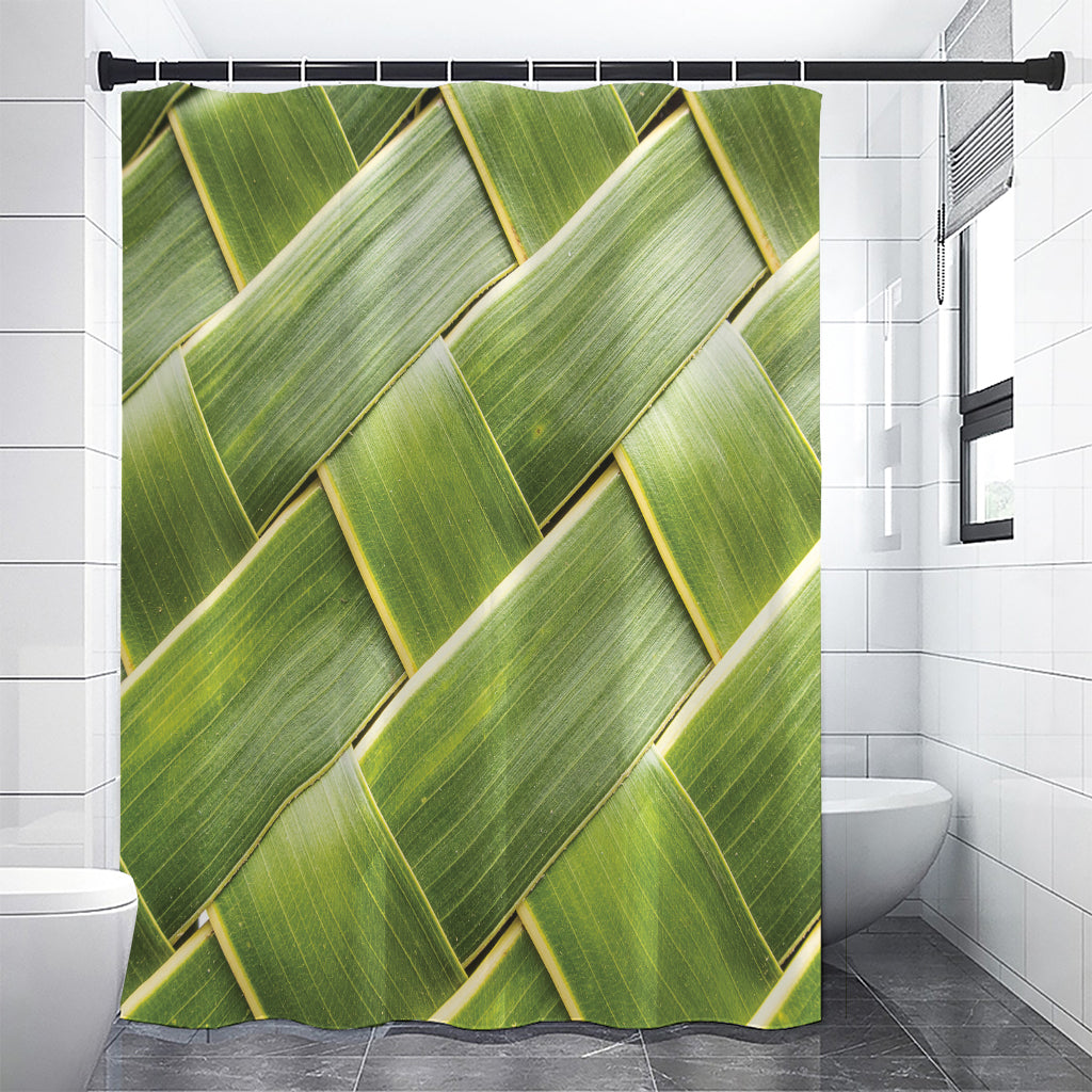 Coconut Leaf Print Shower Curtain