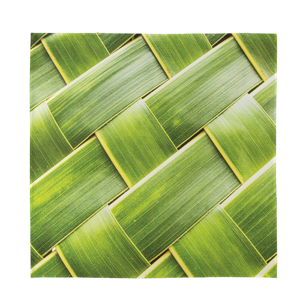 Coconut Leaf Print Silk Bandana