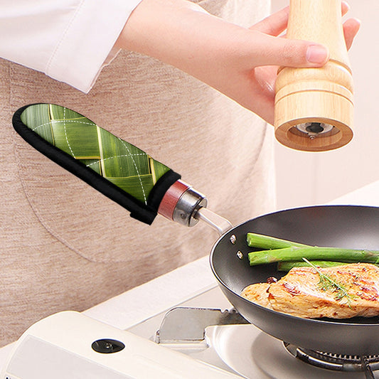 Coconut Leaf Print Skillet Handle Cover