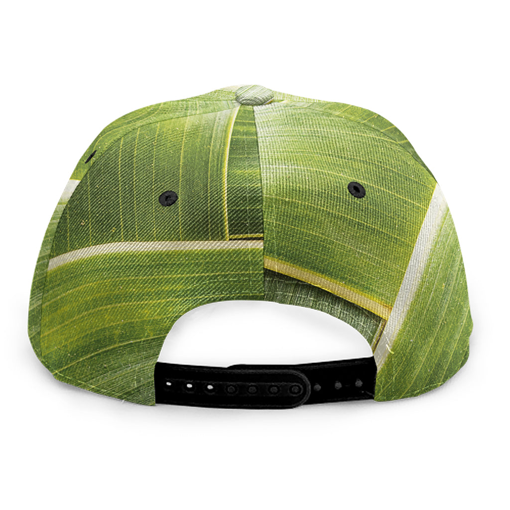 Coconut Leaf Print Snapback Cap