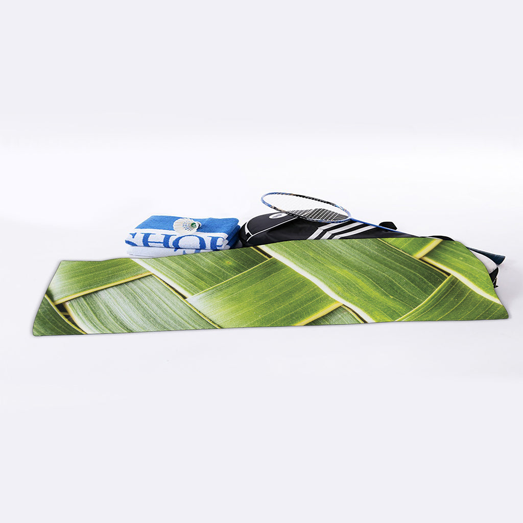 Coconut Leaf Print Sports Towel