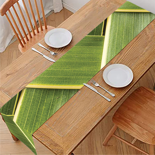 Coconut Leaf Print Table Runner