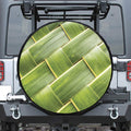 Coconut Leaf Print Tire Cover
