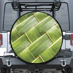 Coconut Leaf Print Tire Cover
