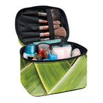 Coconut Leaf Print Travel Makeup Bag