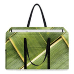 Coconut Leaf Print Utility Tote Bag