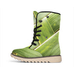 Coconut Leaf Print Winter Boots