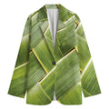 Coconut Leaf Print Women's Blazer