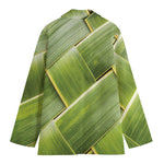 Coconut Leaf Print Women's Blazer