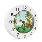 Coconut Tree Print Alarm Clock