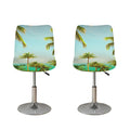 Coconut Tree Print Bar Stool Covers